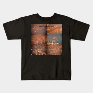 Sand Island Utah petrogyph site Kids T-Shirt